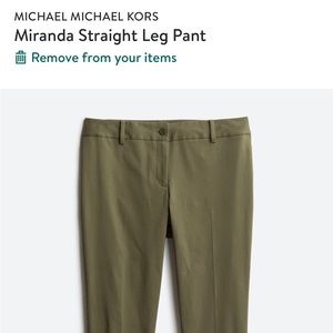 Michael Kors Miranda Straight Leg Pant